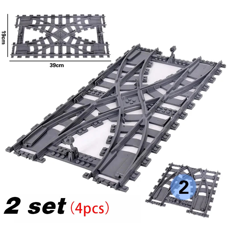 Train urbain flexible — voies souples, droites et courbées, construction, chemin de fer, jouets enfants, cadeaux