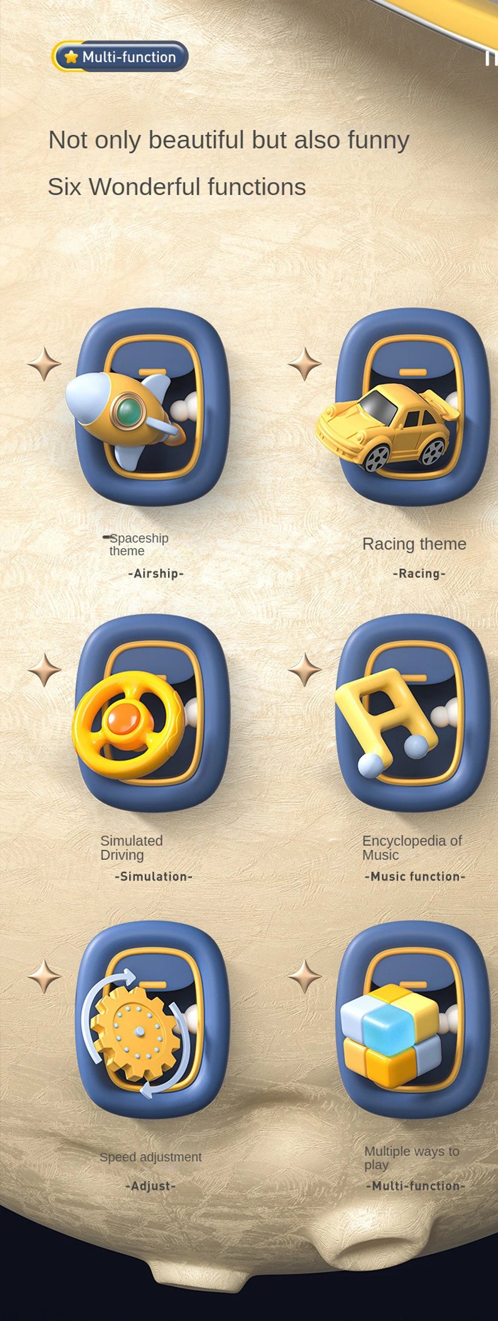 Jouets de volant musicaux pour garçons, voiture de course simulée pour tout-petits, jeu de conduite avec son, coule, apprentissage des dos, 4-6
