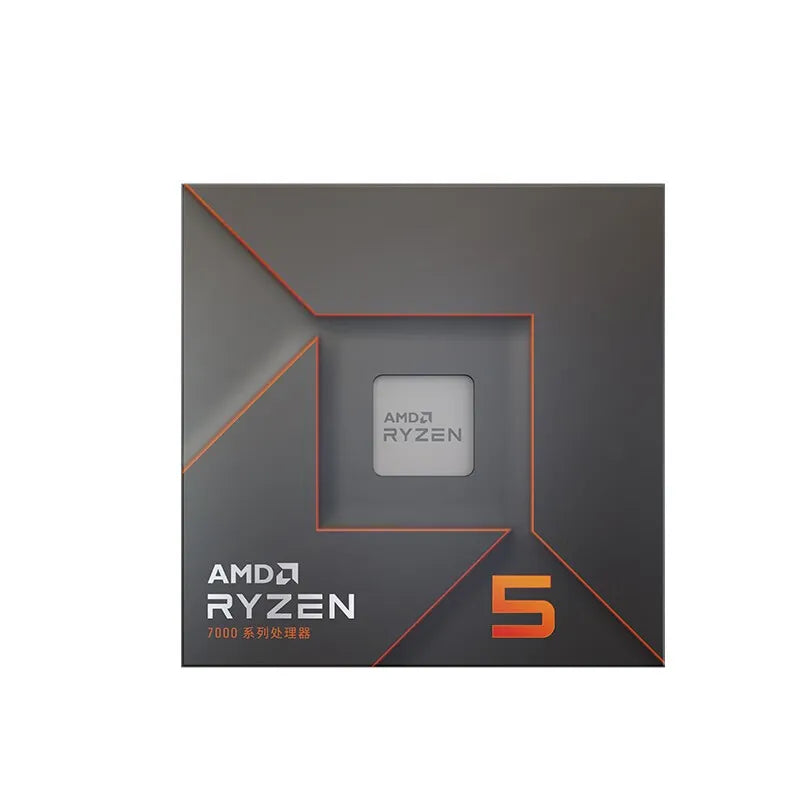 AMD Ryzen 5 7600X en boîte 4.7 GHz 6 cœurs 12 fils PCIE 5.0 105W processeur d'unité centrale 5NM L3 = 32M 100-000000593 AM5 processeur de jeu