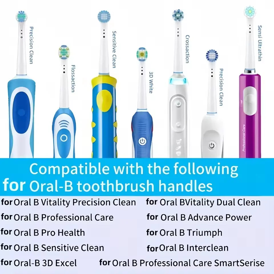 Têtes de brosse à dents électriques de remplacement universelles — compatibles brosses à dents standard