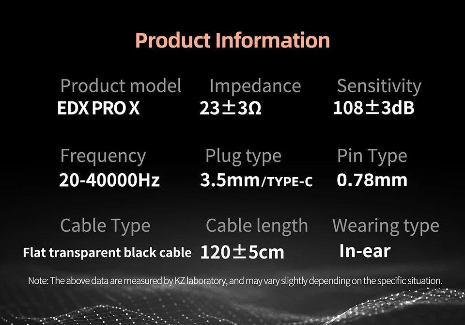 KZ EDX PRO X Auriculares HIFI de bajos dinámicos, audífonos deportivos con cancelación de ruido, cable de 2 pines KZ ZSTX ZSN PRO X EDC EDA ZVX