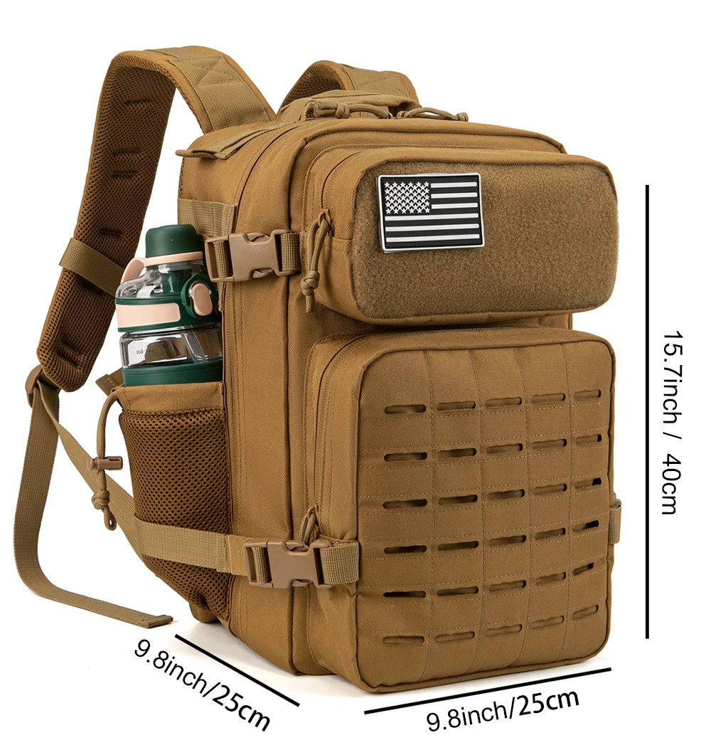 25L sac à dos tactique sac extérieur pour Fitness MOLLE sac à dos GYM pour femmes/hommes EDC randonnée survie sac à dos sorcière porte-bouteille