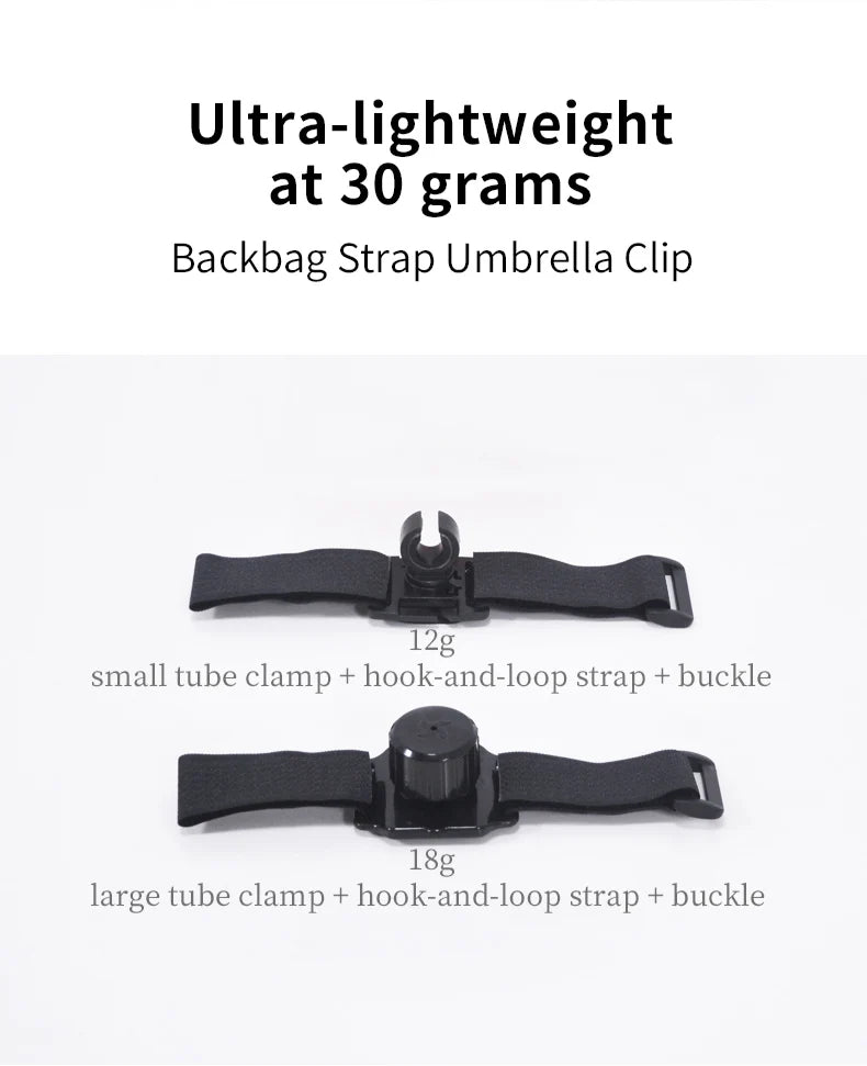 Clip Parapluie pour Sac à Dos Mains Libres — Randonnée & Trekking Léger