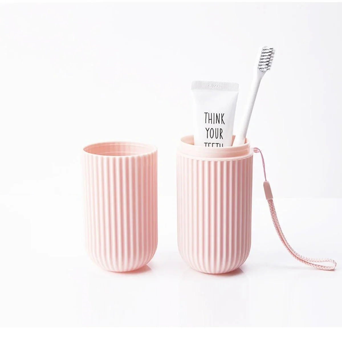 Estuche protector portátil para cepillo de dientes y pasta dental, soporte de viaje, caja de almacenamiento para acampar, protege el cepillo de dientes y la pasta dental de la suciedad y los daños