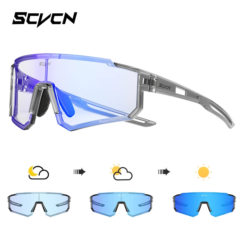 SCVCN nuevas gafas de sol para ciclismo al aire libre, gafas de bicicleta MTB para hombres, deportes, escalada, pesca, ciclismo UV400 para mujeres
