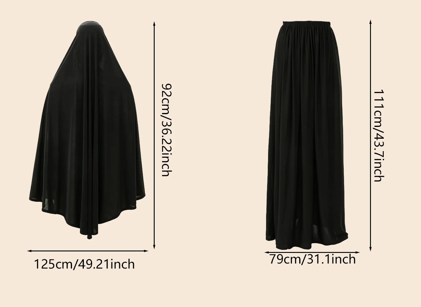 Femmes Khimar instantané Hijab modeste musulman islamique Ramadan doux léger Jersey Hijab longue écharpe Amira prière Abaya Jilbab