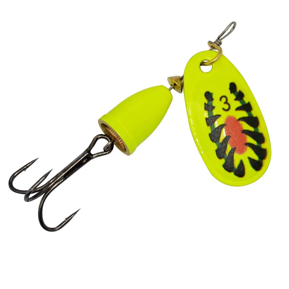 Leurre de pêche Spinner appât cuivre cloche artificielle métal leurres 8g composé appâts Rotation paillettes 1 pièce vente