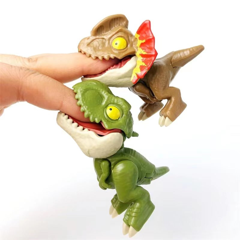 Dinosaure jurassique Triceratops tyrannosaure, modèle de jouets pour enfants, dinosaures créatifs pour mordre les doigts, jouet interactif, cadeau pour garçon