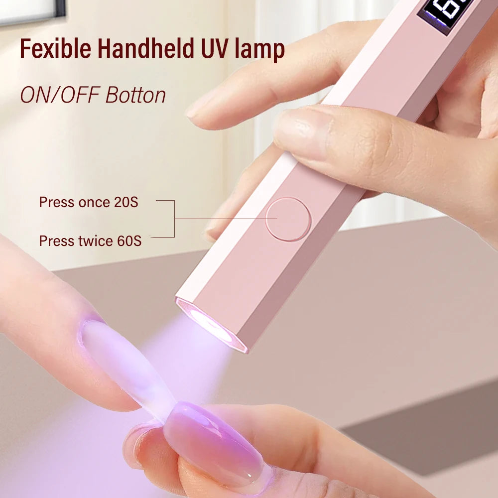 Mini lampe UV portable pour séchage des ongles en gel — séchage rapide, stylo photothérapie, salon à domicile