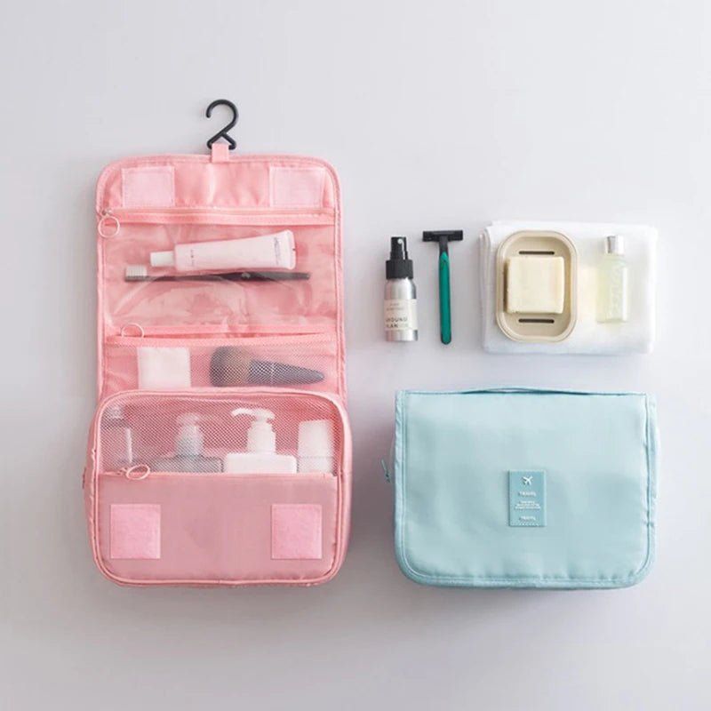 Sac de Maquillage Voyage Double Couche — Multifonctionnel Homme & Femme