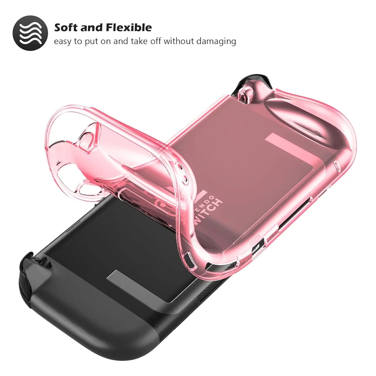Protective Case for Switch 2 (2025), NS 2, TPU Protective Cover, Anti-Scratch, Shock Absorption, Ergonomic Grip Design for NS2
