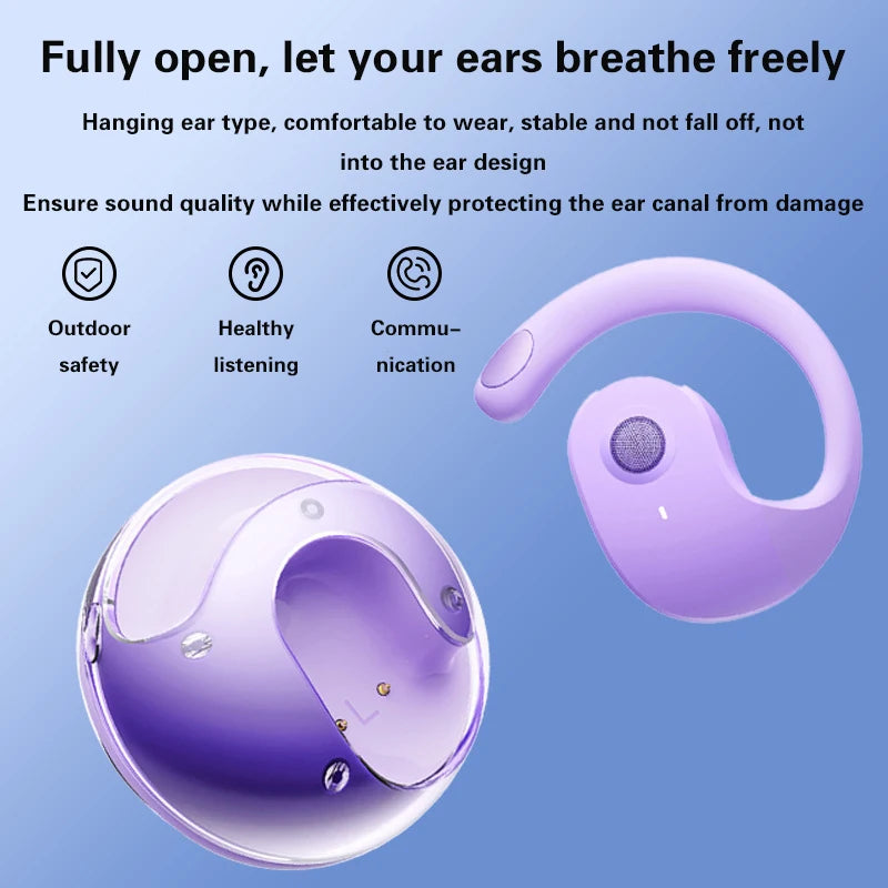 Casque à Conduction Osseuse Bluetooth — Oreille Ouverte, Sport, Suppression Bruit, Sans Fil