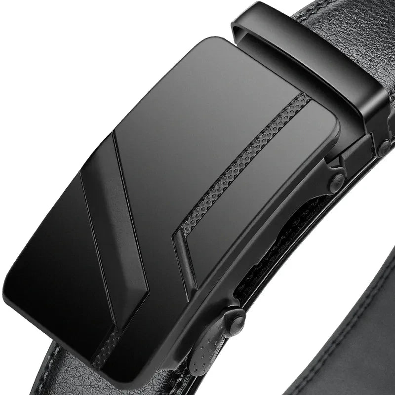 Ceinture automatique pour homme — noire, 110cm / 120cm / 130cm