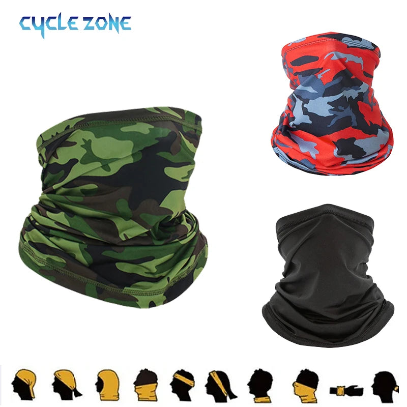 Masque facial de cyclisme absorbant la sueur, respirant, entraînement de pêche, Sport, UV, écharpe de cou, guêtre d'été, Bandana pour le visage de vélo
