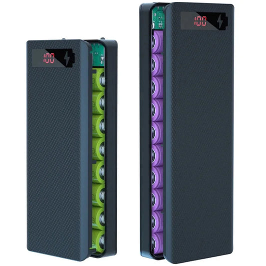 8/10*18650 batterie externe support de la boîte de batterie Portable double USB Type C coque de Charge pour iPhone Xiaomi Huawei 18650 boîtiers de batterie