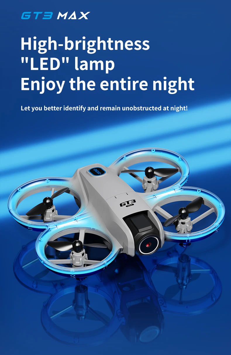Drone Lenovo Gt3 Max 8k Hd Fotografía Aérea Pantalla Grande Posicionamiento de Flujo Óptico Motor Sin Escobillas Evitación Inteligente de Obstáculos