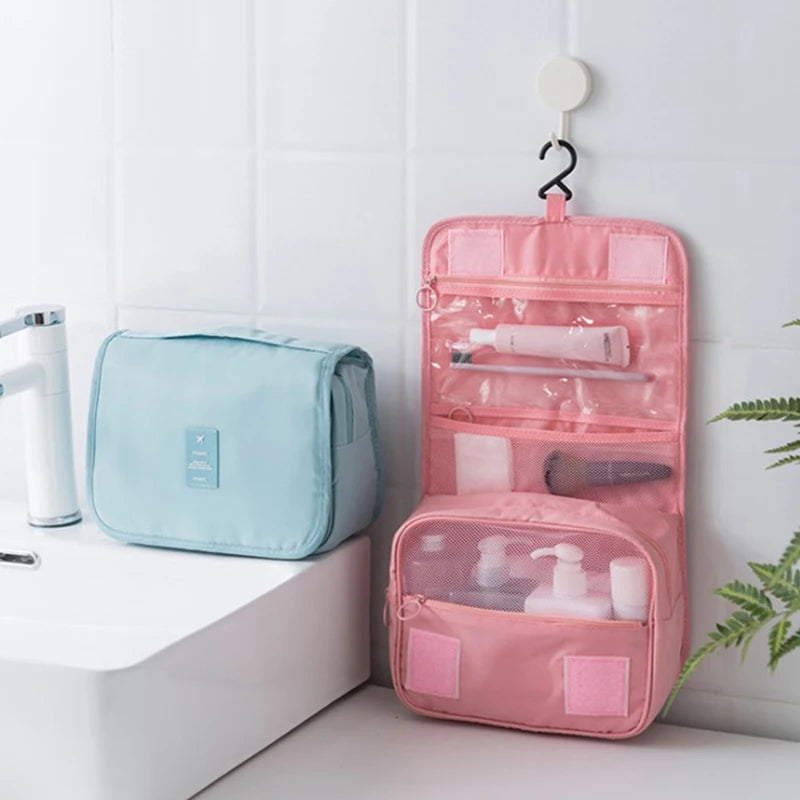 Sac de Maquillage Voyage Double Couche — Multifonctionnel Homme & Femme