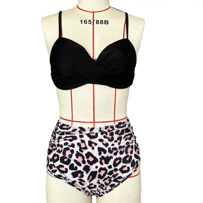 Maillots de bain vintage taille haute 2026 pour femmes, push-up, imprimés, tenues de plage estivales