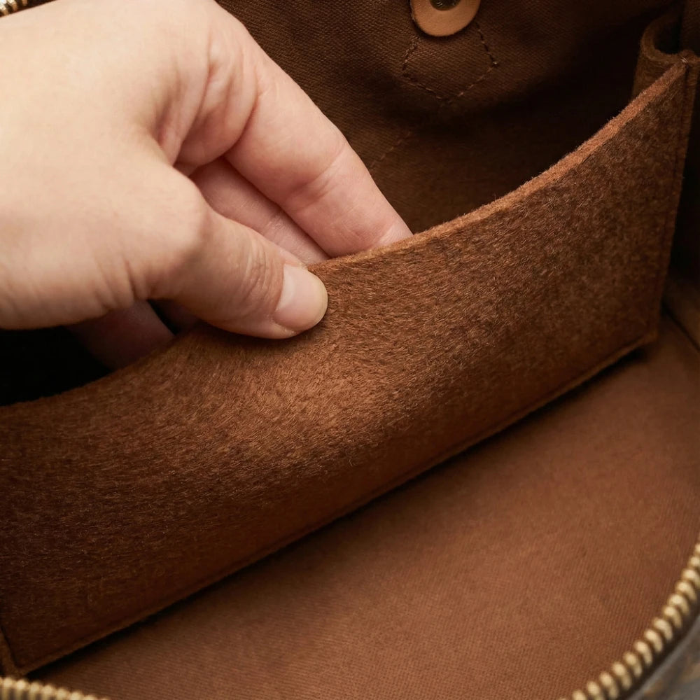 Organizador de fieltro para bolso, organizador de inserción para bolso de lujo Speedy 25 30 35, neceser de maquillaje, forro moldeador, bolsa interior de viaje