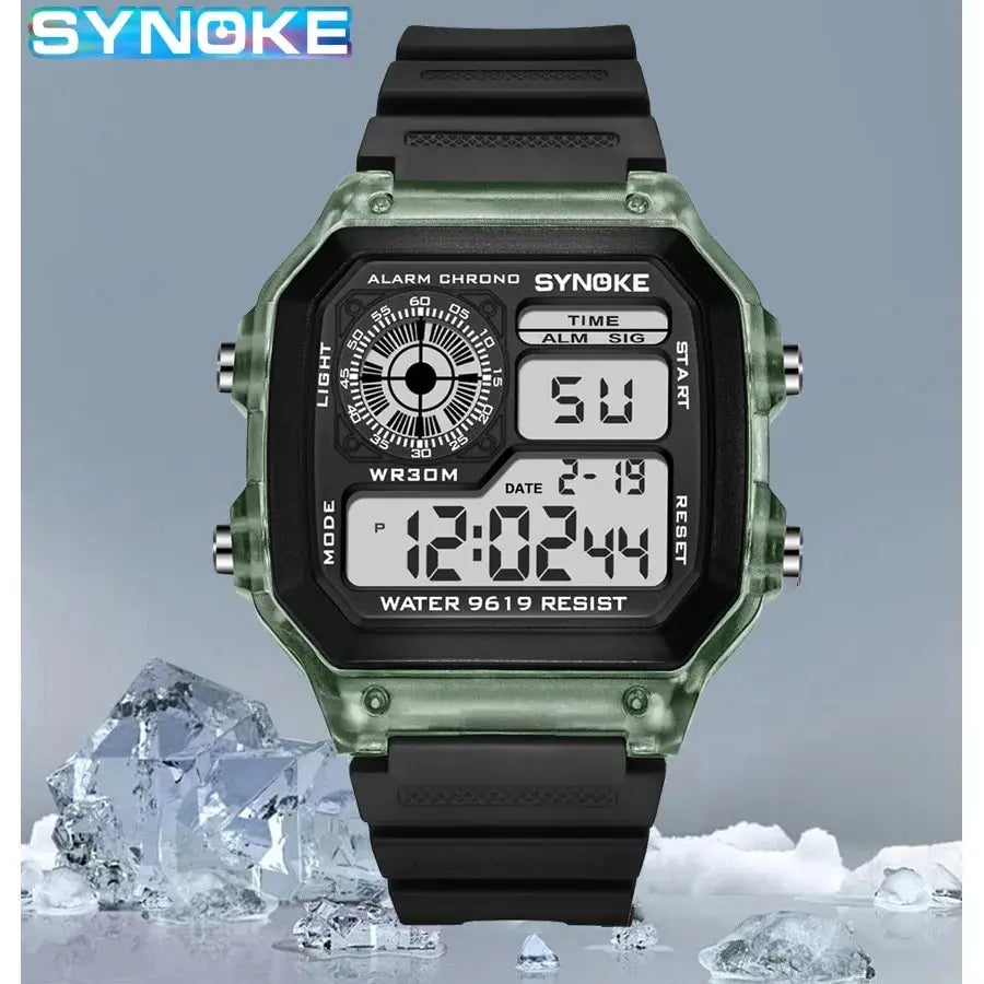 Montre numérique étanche sport multifonction — extérieur, course, étudiant, sept couleurs