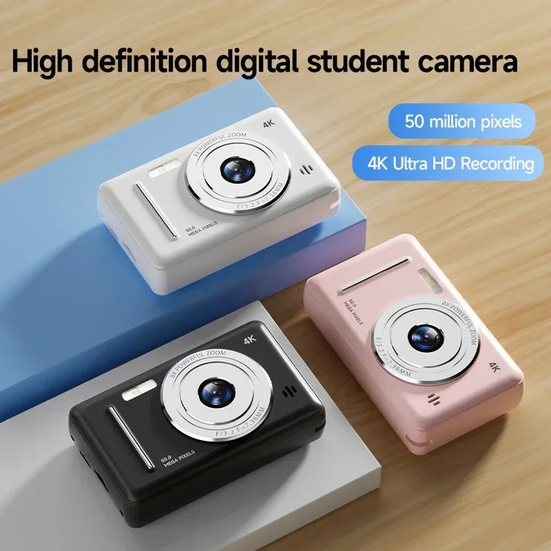 Cámara digital Xiaomi 4K Retro CCD portátil de nivel de entrada con doble cámara Flash de 50 millones de píxeles y enfoque automático