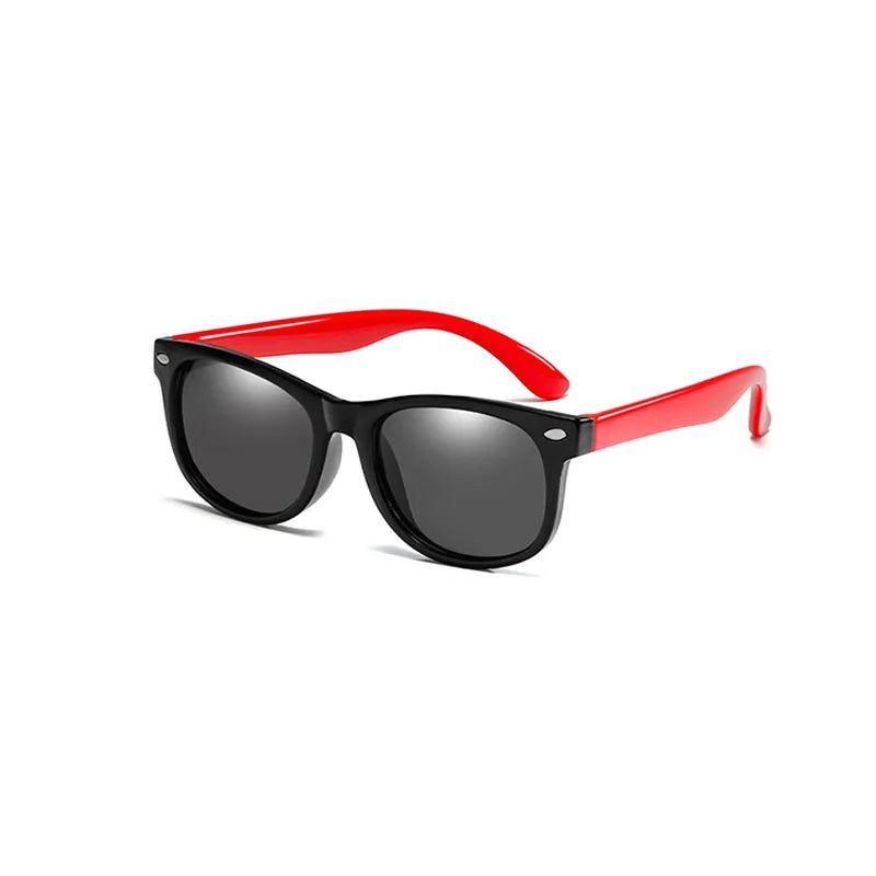 RUISIMO Gafas de sol polarizadas TR90 para niños y niñas, gafas de sol de silicona, gafas de seguridad, regalo para niños, bebés, gafas UV400