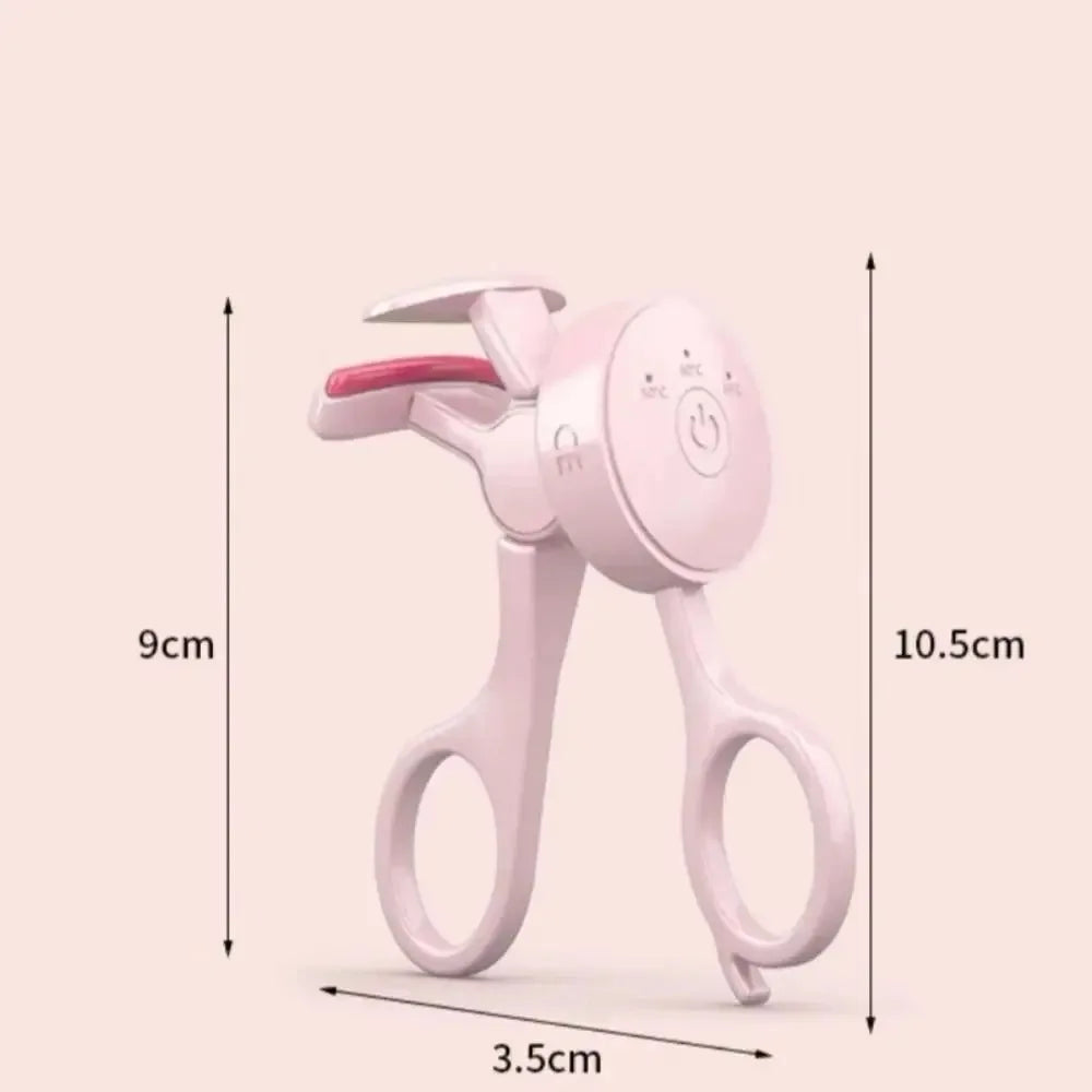 Heated Eyelash Curler, Frameless, Intelligent Temperature Control, Long-lasting Curling Device, Rechargeable