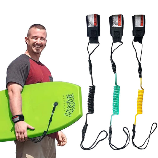 1 piece new hot Surf Leash Safety Hand Rope Hook and Single Wrap Strap Coiled Leash suitable for small to medium sized waves
