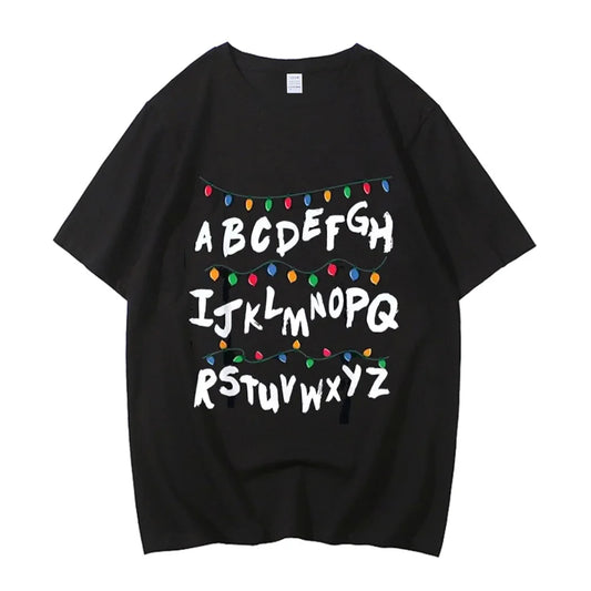 T-shirt imprimé graphique monstre gothique — vintage, coton, décontracté, été 2026