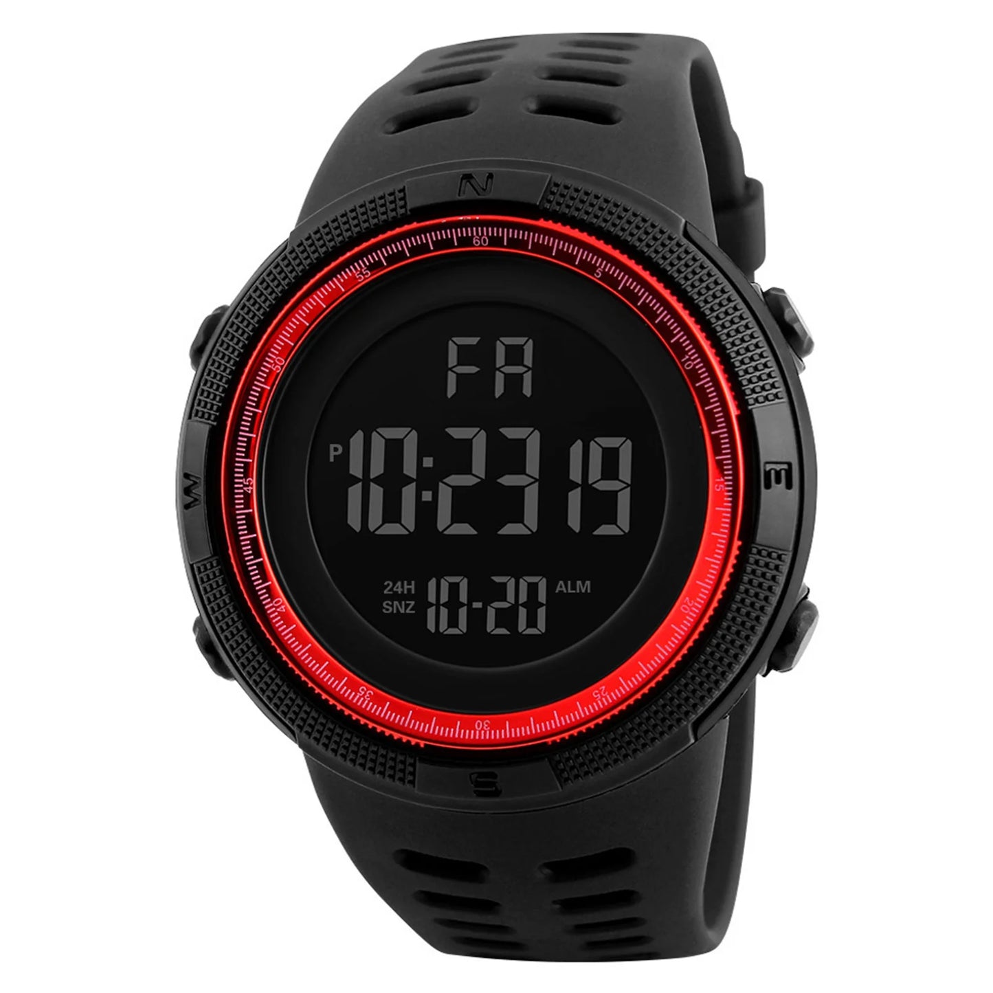 Reloj deportivo digital para hombre, impermeable, informal, luminoso, cronómetro, alarma, reloj militar sencillo para correr, escalar, pescar