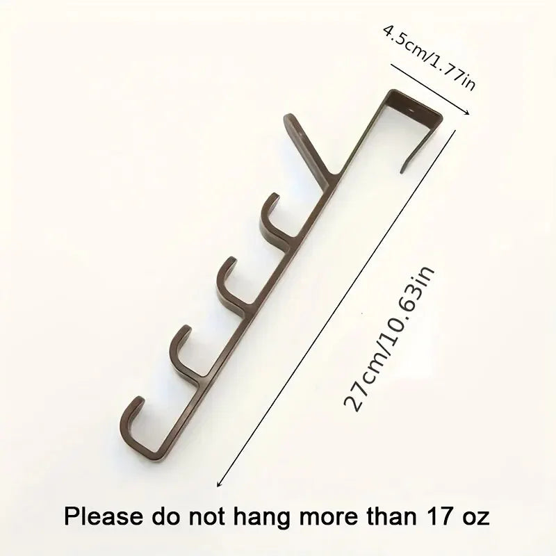 1 Piece Bedroom Door Hanger Clothes Hanging Rack Over the Door Plastic Home Storage Organization Hooks, Purse for Bags Rails