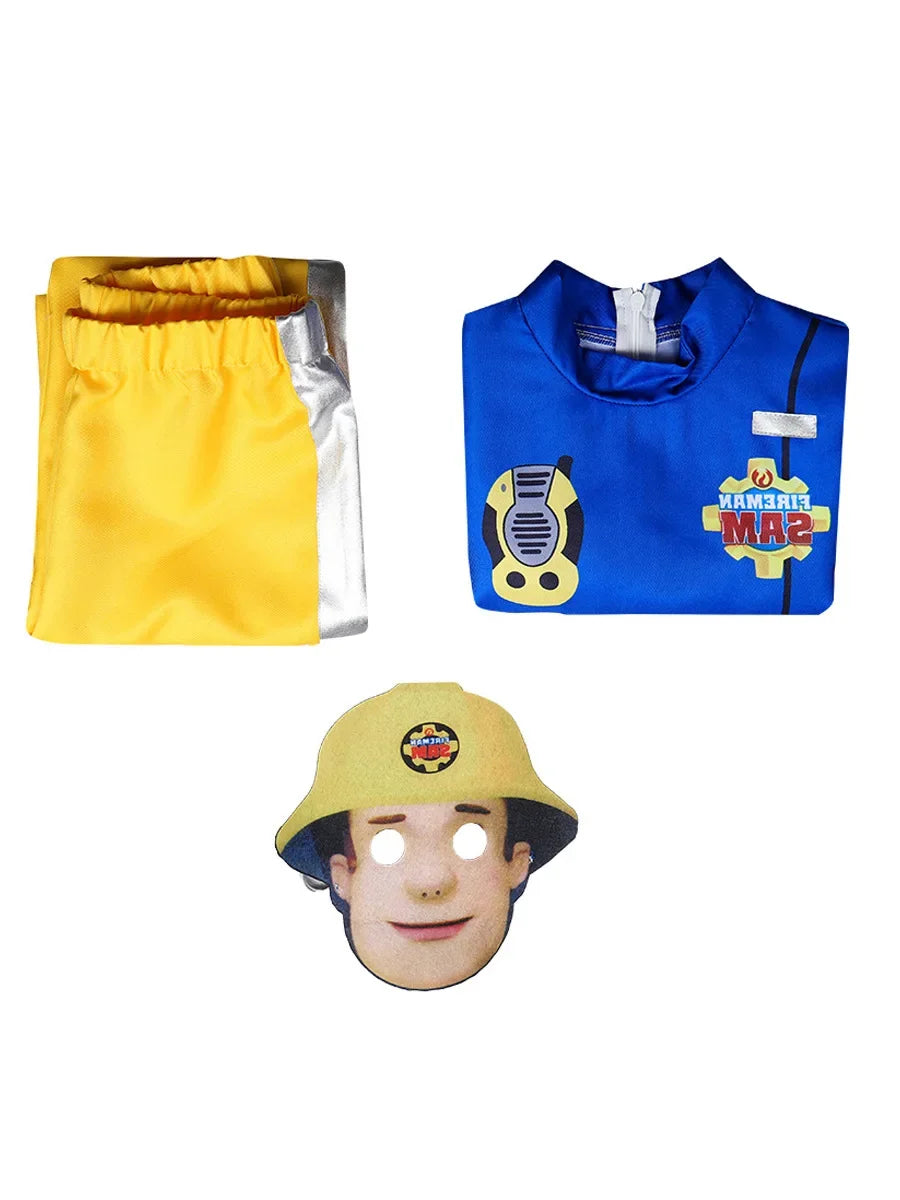Disfraz de Cosplay de Sam el Bombero para niños, Disfraz de Halloween, Regalo de Cumpleaños