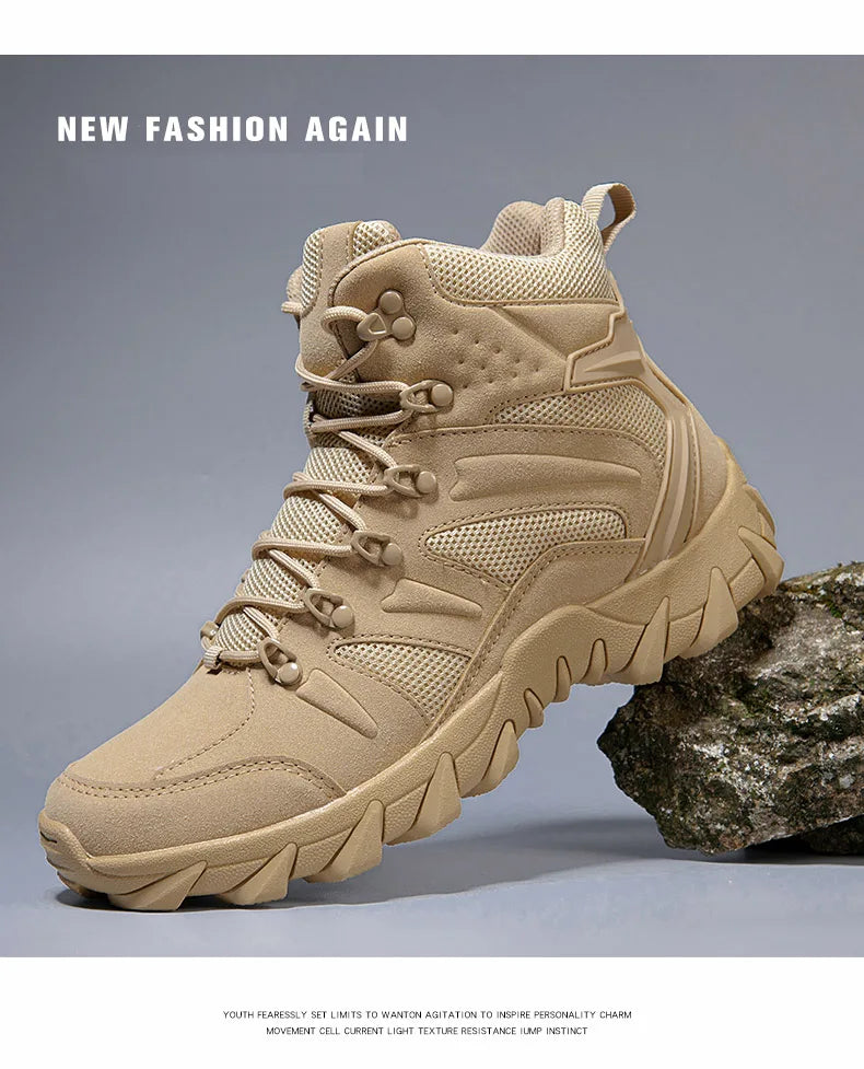 Tactiques améliorées bottes d'entraînement de Combat mâle en plein air Camping Anti-usure réponse rapide chaussures de randonnée pêche chasse baskets hommes