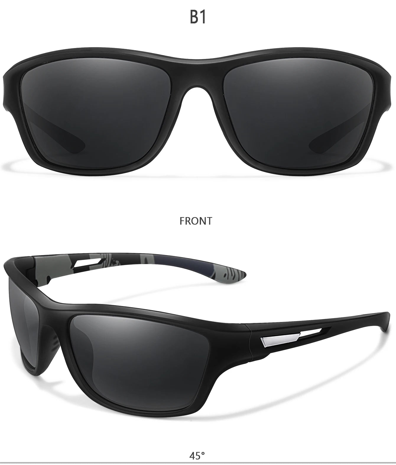 Lunettes de soleil de pêche polarisées pour hommes et femmes, lunettes anti-absorbe ouissement, lunettes UV400, sports de plein air, conduite, randonnée, cyclisme sur route