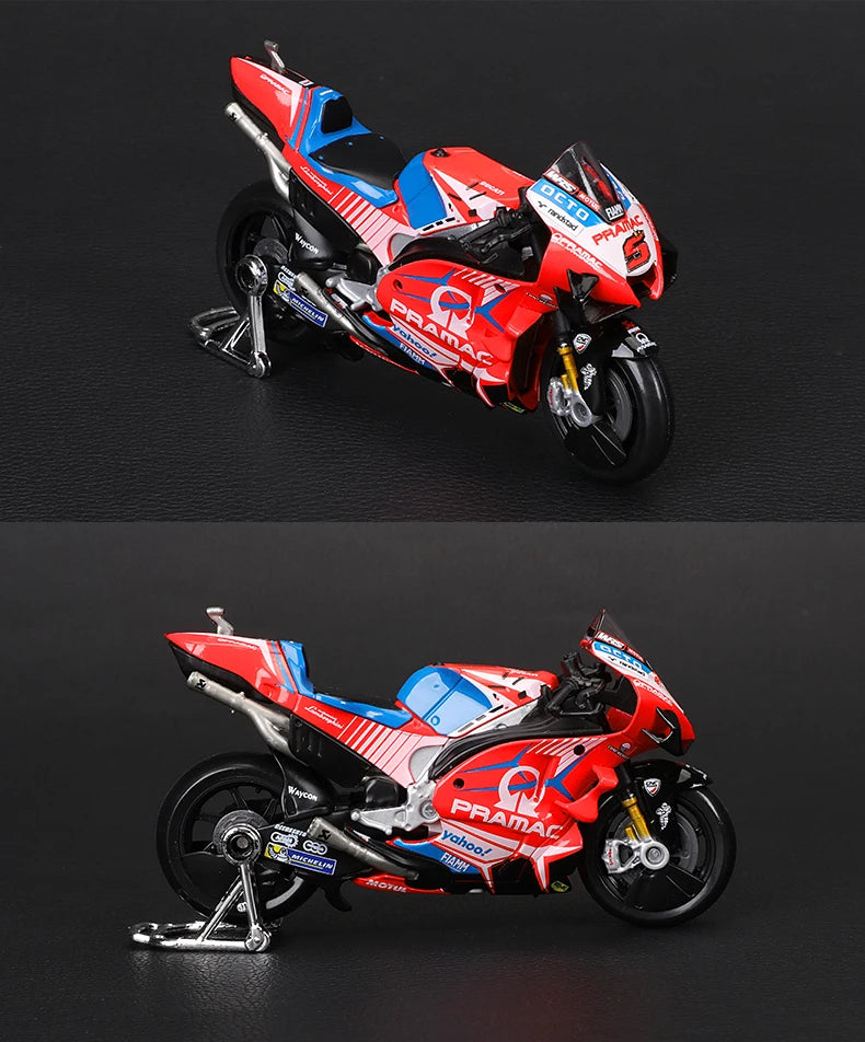 Modèle réduit moto GP 1:18 — champion 2023, alliage moulé, collection, cadeau jouet