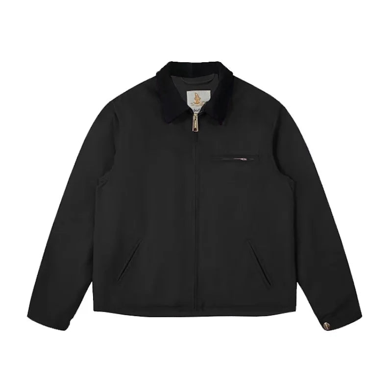 DAFEILI Fall Winter J30 Lined Blanket Casual Vintage Washed Canvas Detroit Workwear Jackets