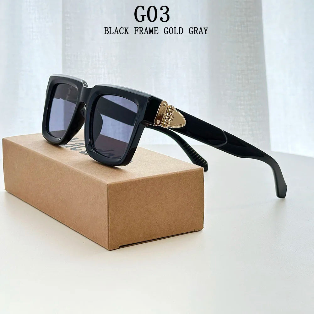 2026 Square Sunglasses Women Fashion Vintage Luxury Sunglasses Men Fashion Eyewear Gafas De Sol Hombre Luxury Women's Sunglasses