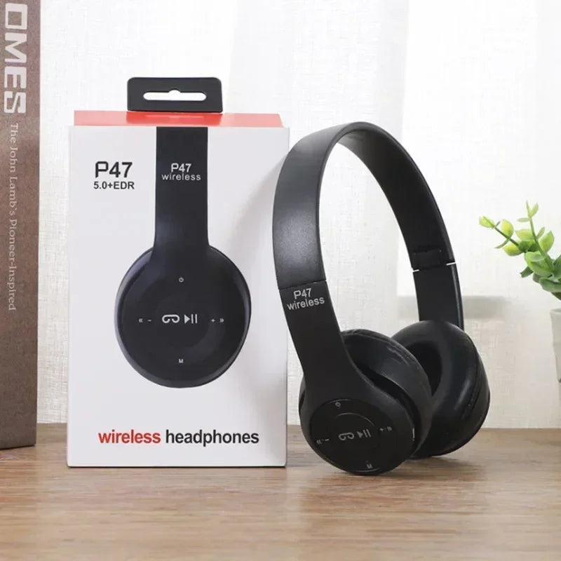 Bluetooth 5.0 Wireless Headset, Portable and Foldable, Multifunctional, for Bluetooth Connection, TF Card, Wired Connection