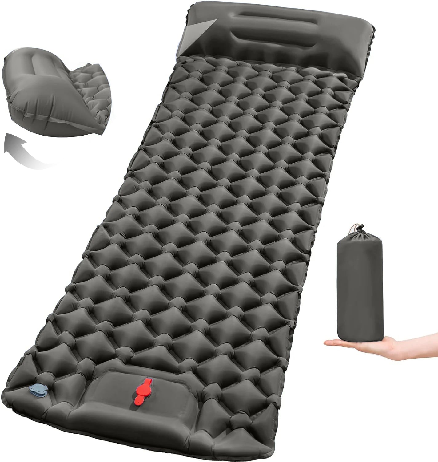 Tapis de couchage pliant pour Camping en plein Air, matelas gonflable de plage avec oreillers, tapis d'air ultraléger pour voyage et randonnée, nouveau