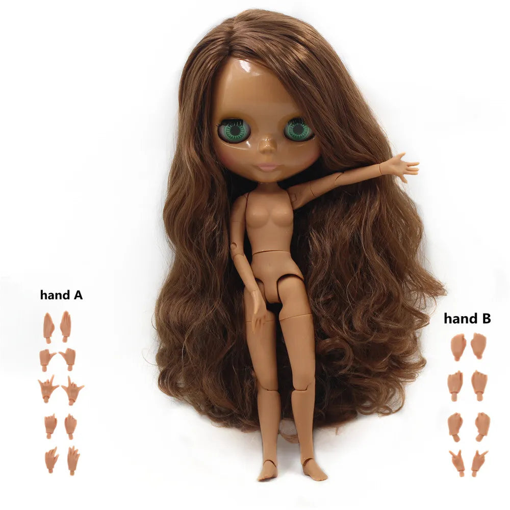 ICY DBS Blyth Muñeca de 1/6 cuerpo articulado DIY BJD juguetes de moda muñecas niña regalo oferta especial en venta con set de manos A y B