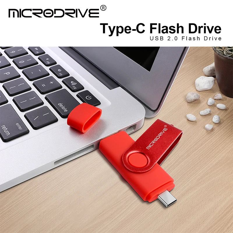 Clé USB OTG 2 en 1 Type C 128 Go, clé USB 1 Go, 2 Go, 4 Go, 8 Go, 32 Go, 64 Go, 128 Go, mémoire USB