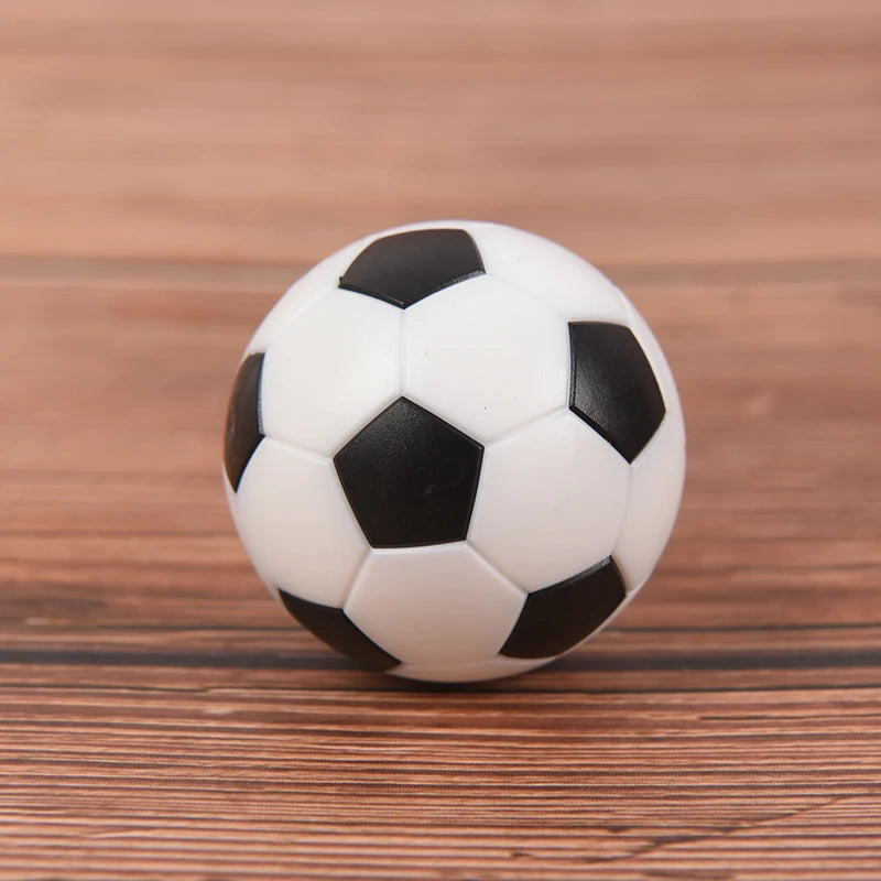 2 piezas de resina negra blanca mesa de fútbol balón de fútbol de bebé Fussball 32mm
