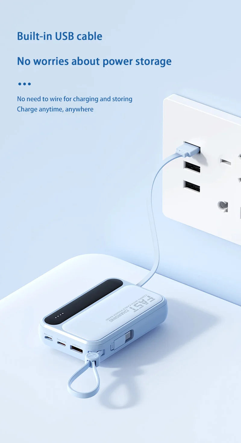 500000mAh 120W batterie externe grande capacité 4 in1 câbles Intelligent affichage numérique lumière Portable Powerbank pour iPhone Huawei nouveau