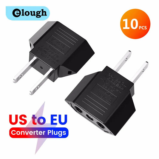 Adaptateur de prise électrique US, convertisseur de voyage, prises, prise de courant AC, États-Unis, Amérique vers UE, Europe, Chine, CN, Canada, CA, 1-10 pièces