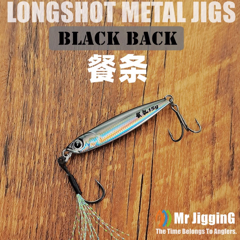Mr JigginG – leurre métallique à coulage rapide, 10/15/20/30/40g, pour lancer de rivage d'eau salée, bar de mer, appât artificiel