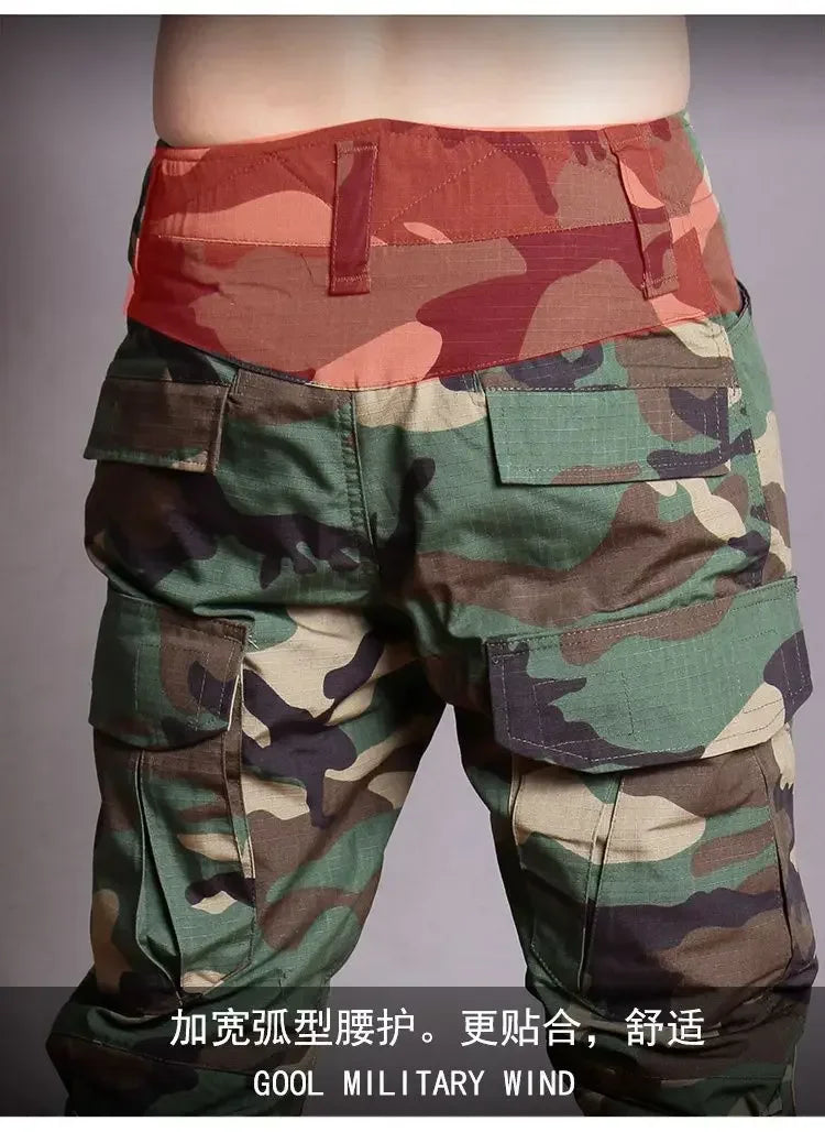 Tenues de sport tactiques d'extérieur, uniformes d'entraînement, ensembles de chasse camouflage, chemises et pantalons de randonnée pour hommes