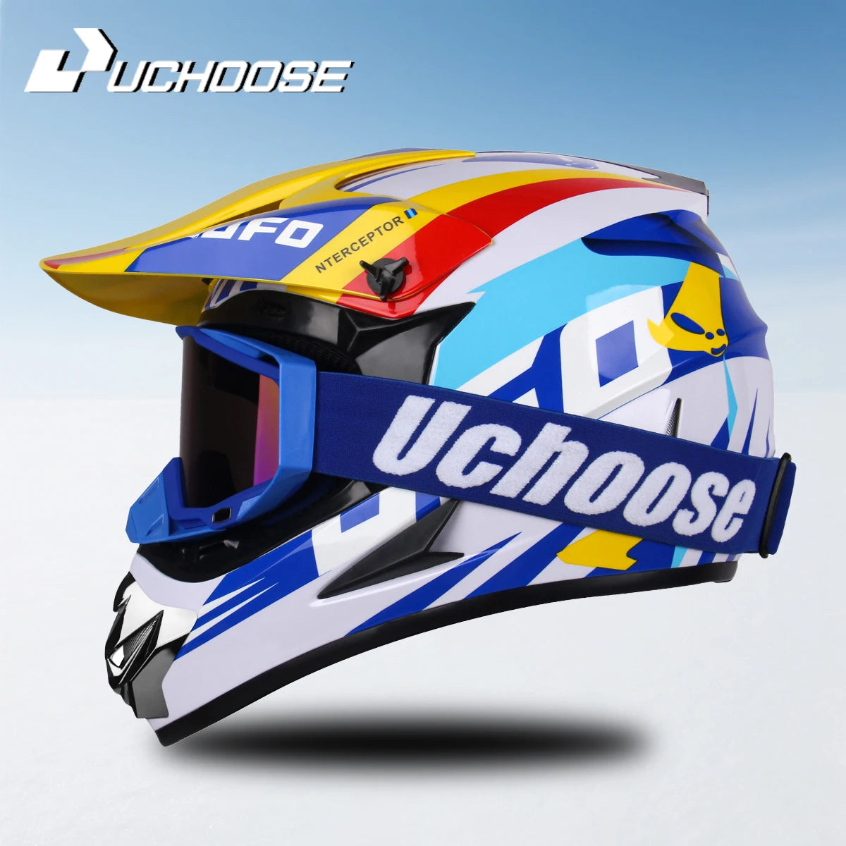 Casque Moto Motocross Enfants Tout-Terrain — Professionnel Lunettes Cadeau
