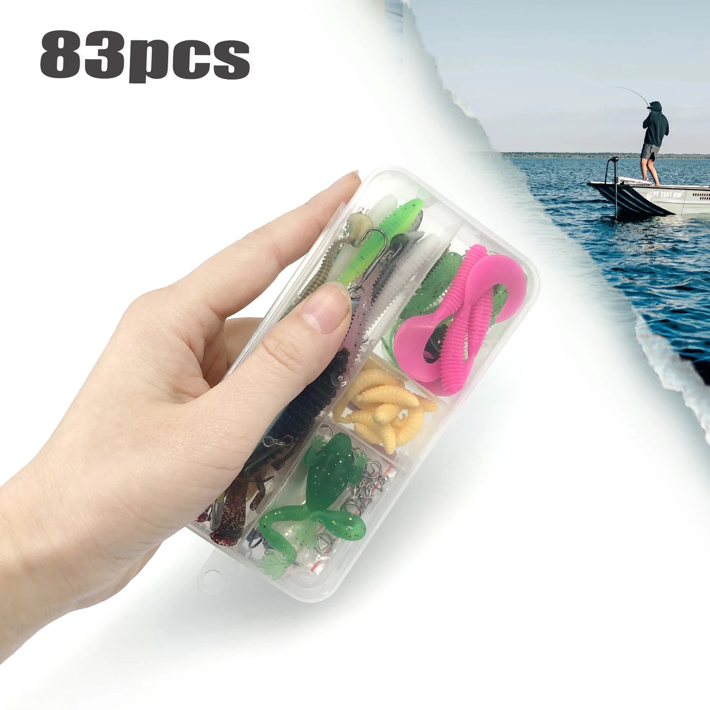 Kit de Leurres de Pêche 83/133/193/239/409 pièces pour Truite/Brochet/Perche - Ensemble Multicouches avec Équipement Pro et Boîte de Pêche Tactique