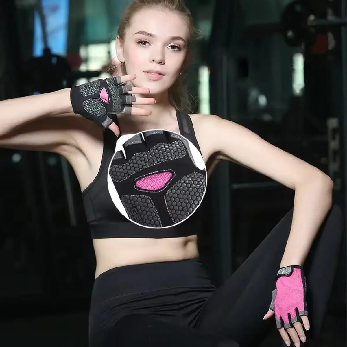 Gants de vélo sans doigts respirants antidérapants pour femmes et hommes, pour la pêche, le cyclisme, l'été, professionnels pour la salle de sport et le fitness
