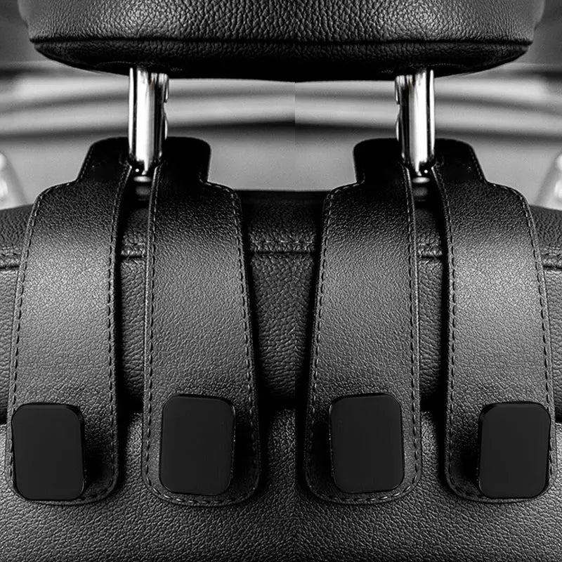 Ganchos para reposacabezas de coche, colgador para bolsos, organizador de respaldo de asiento, clips de sujeción automática, ganchos para coche St